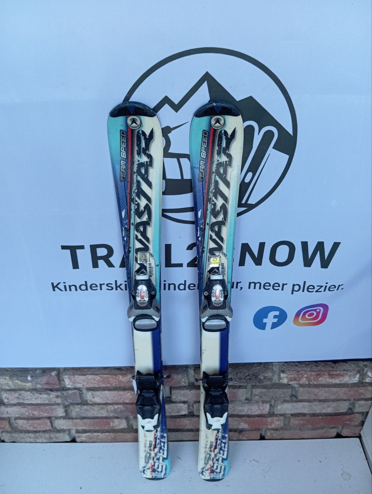 Dynastar Teamspeed 100cm Kinderski's - Gewaxt, Sport en Fitness, Gebruikt, 100 tot 140 cm, Ophalen of Verzenden, Skiën