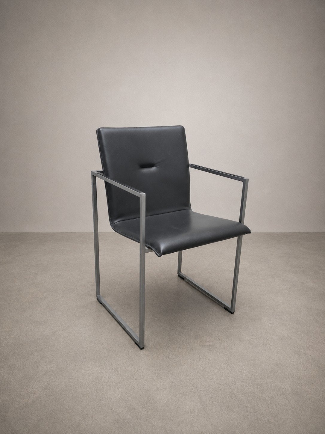 Arco Frame "Grey" 4x I.Z.G.S, Huis en Inrichting, Stoelen, Ophalen of Verzenden, Grijs, Leer