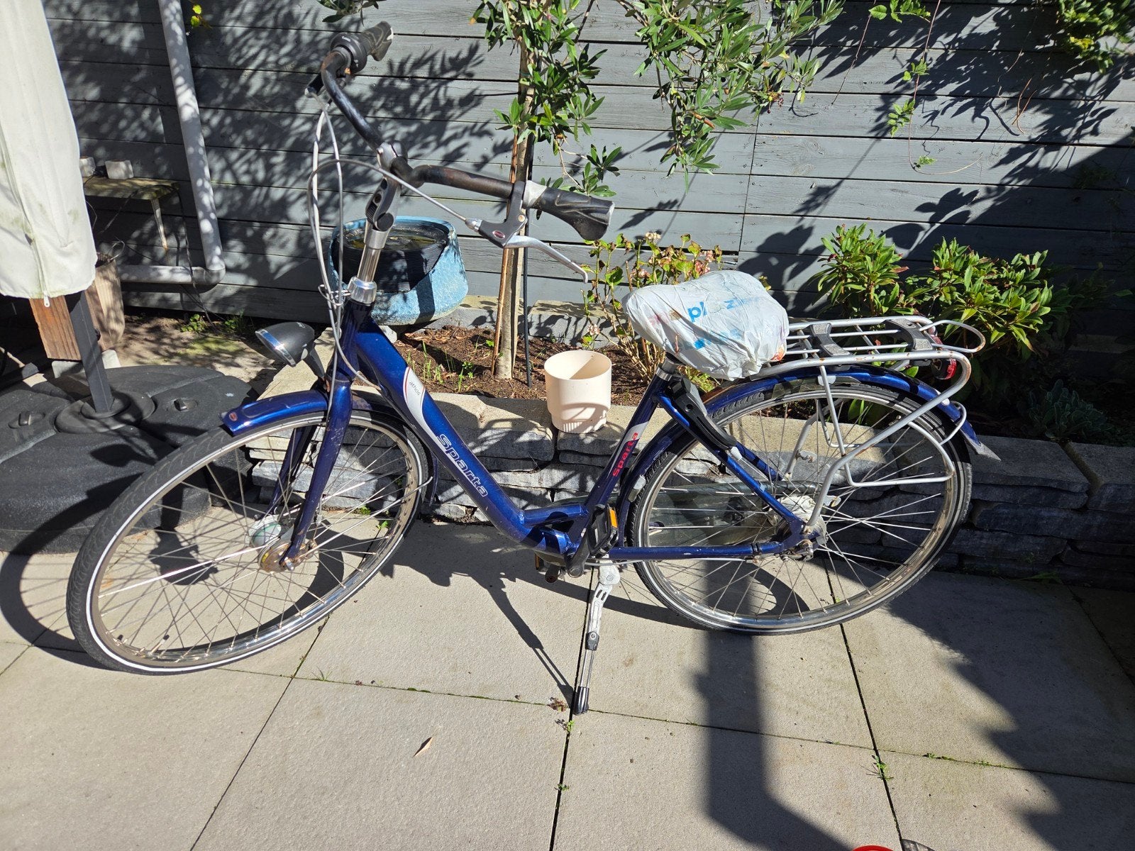 Blauwe damesfiets - Sparta, Fietsen en Brommers, Ophalen, Gebruikt