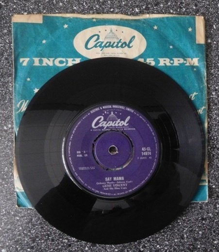 Gene Vincent & Blue Caps - say mama (UK 1958) (vanaf € 10,00, Cd's en Dvd's, Ophalen of Verzenden, Zo goed als nieuw, 7 inch, Pop
