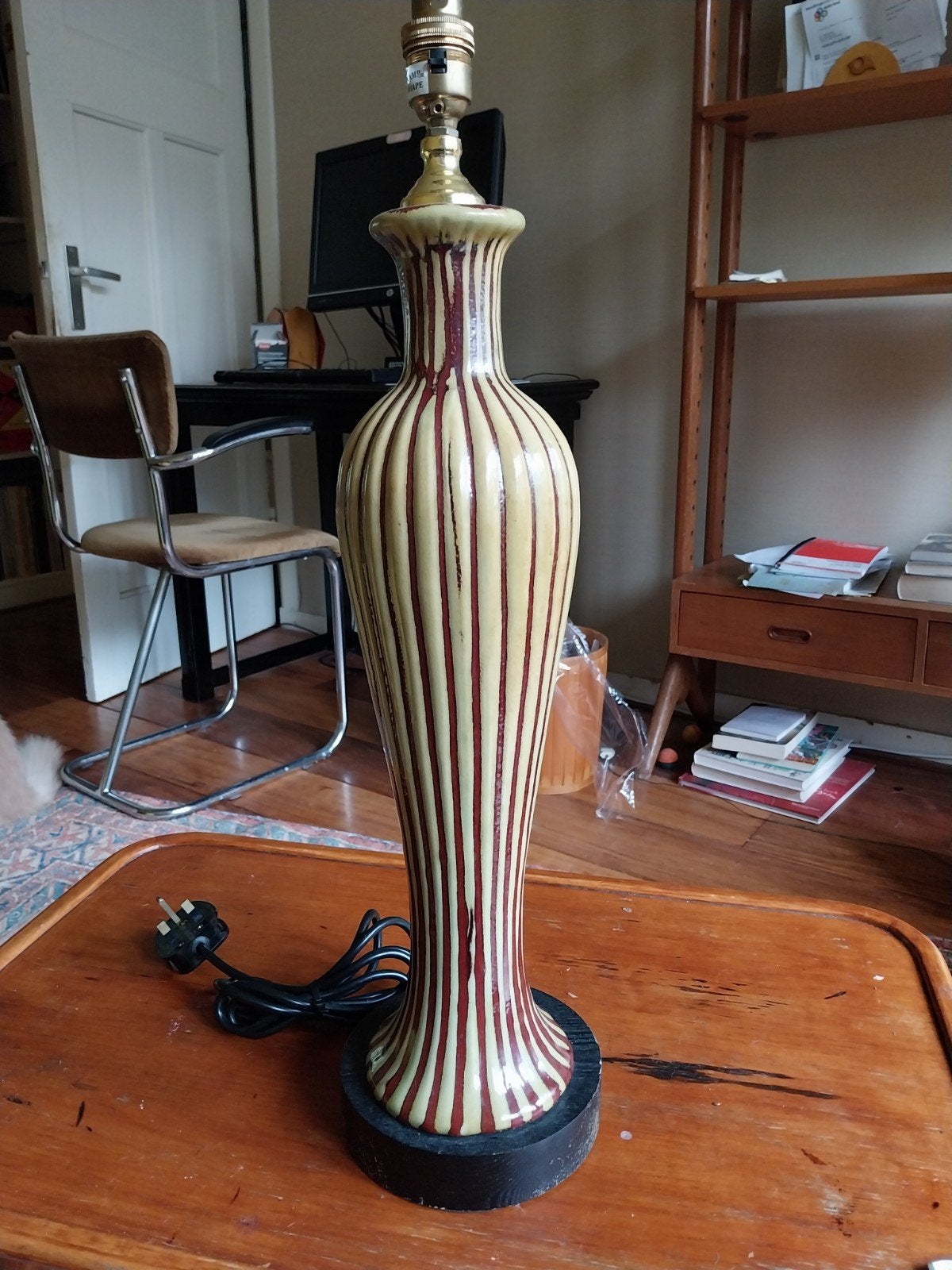 vintage keramiek lamp, 50 cm, Overige typen, Vintage, Keramiek