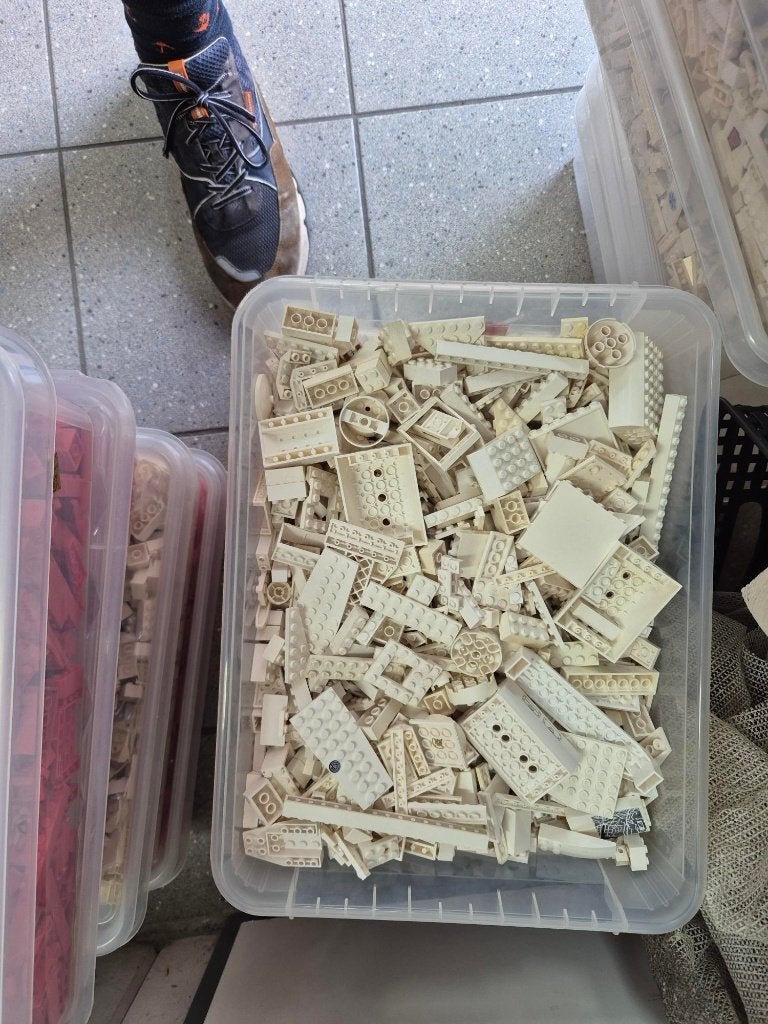 8,5 kg witte lego elementen, Kinderen en Baby's, Speelgoed | Duplo en Lego, Ophalen of Verzenden, Gebruikt, Losse stenen, Lego