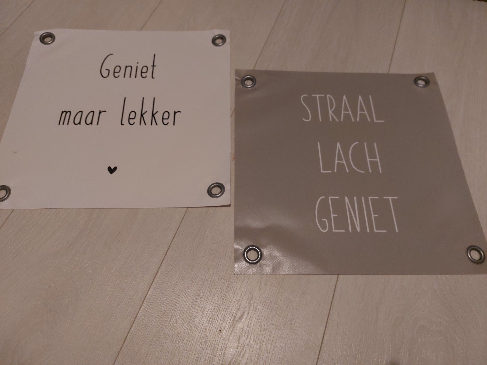 2 tuinposters van 20x20cm, Ophalen of Verzenden, Zo goed als nieuw