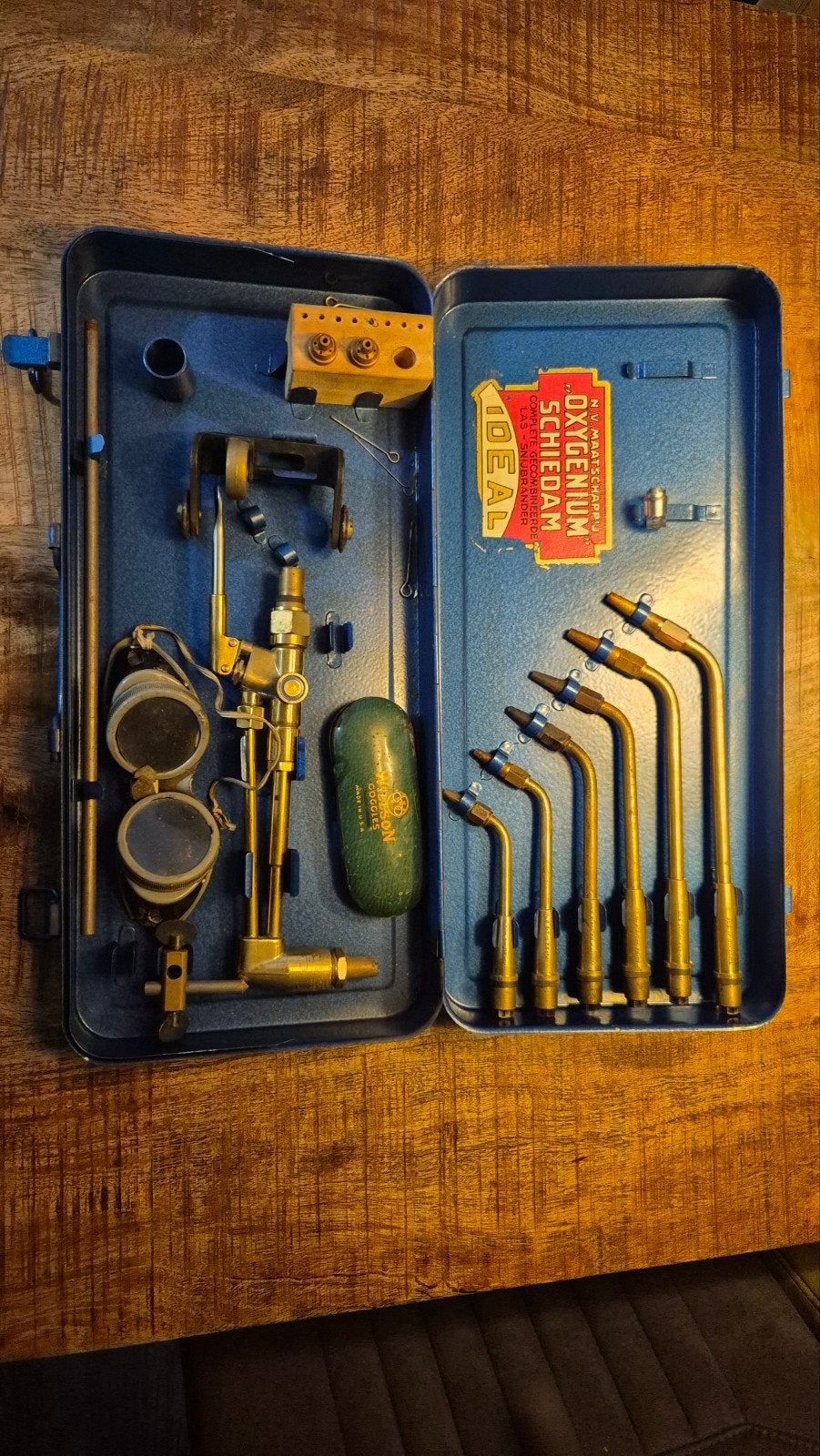 Autogeen las/brander set, Ophalen
