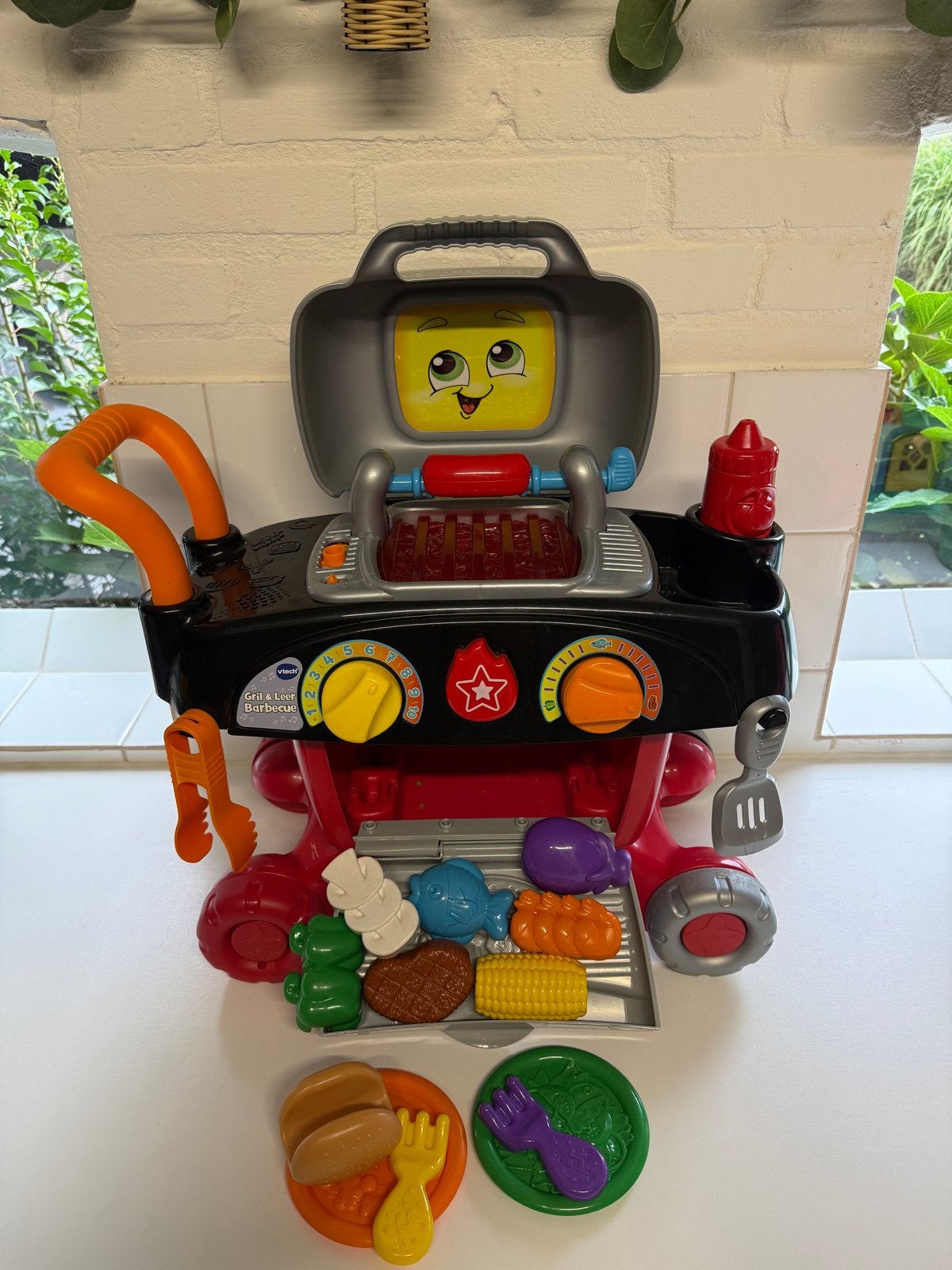 VTech Grill & Leer Barbecue Speelset met Accessoires, Ophalen, Zo goed als nieuw, Overige typen, Met licht