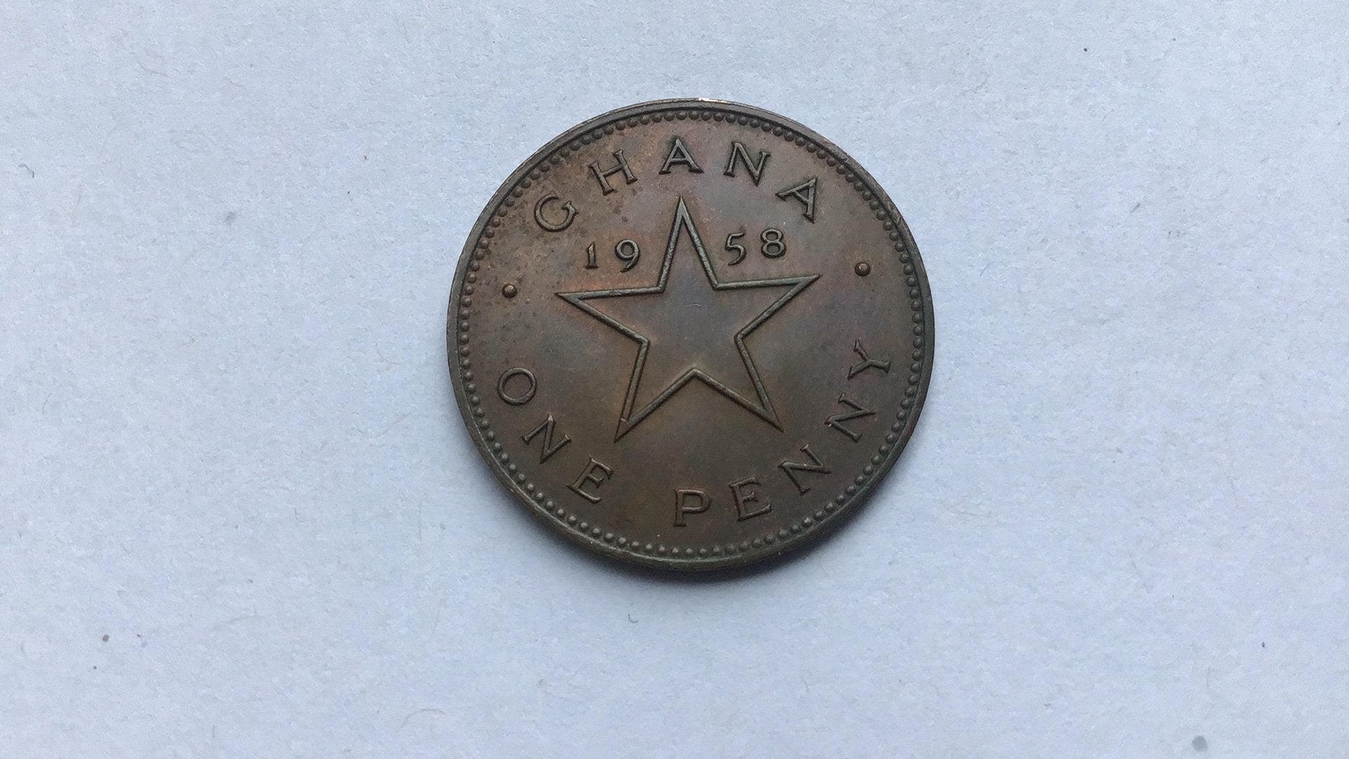 Ghana 1 penny 1958., Ophalen of Verzenden, Overige landen