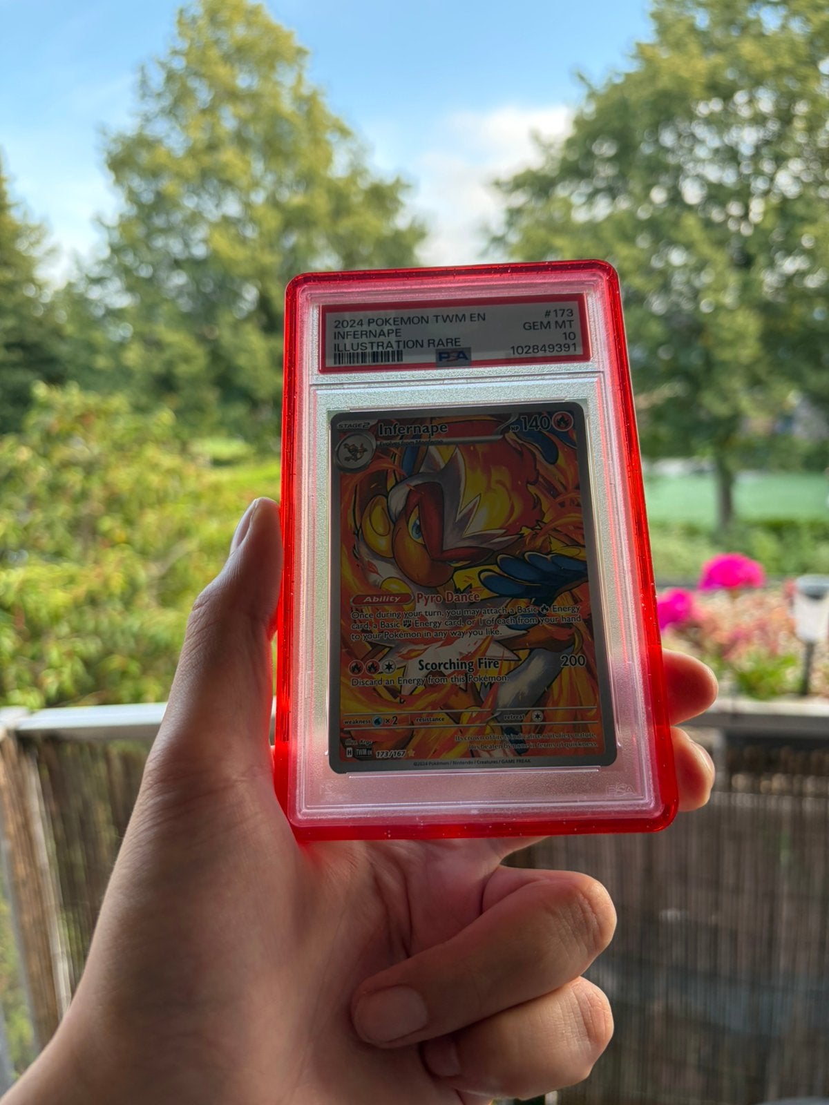 Infernape - PSA 10 - twilight masquerade - 173/167, Ophalen of Verzenden, Zo goed als nieuw