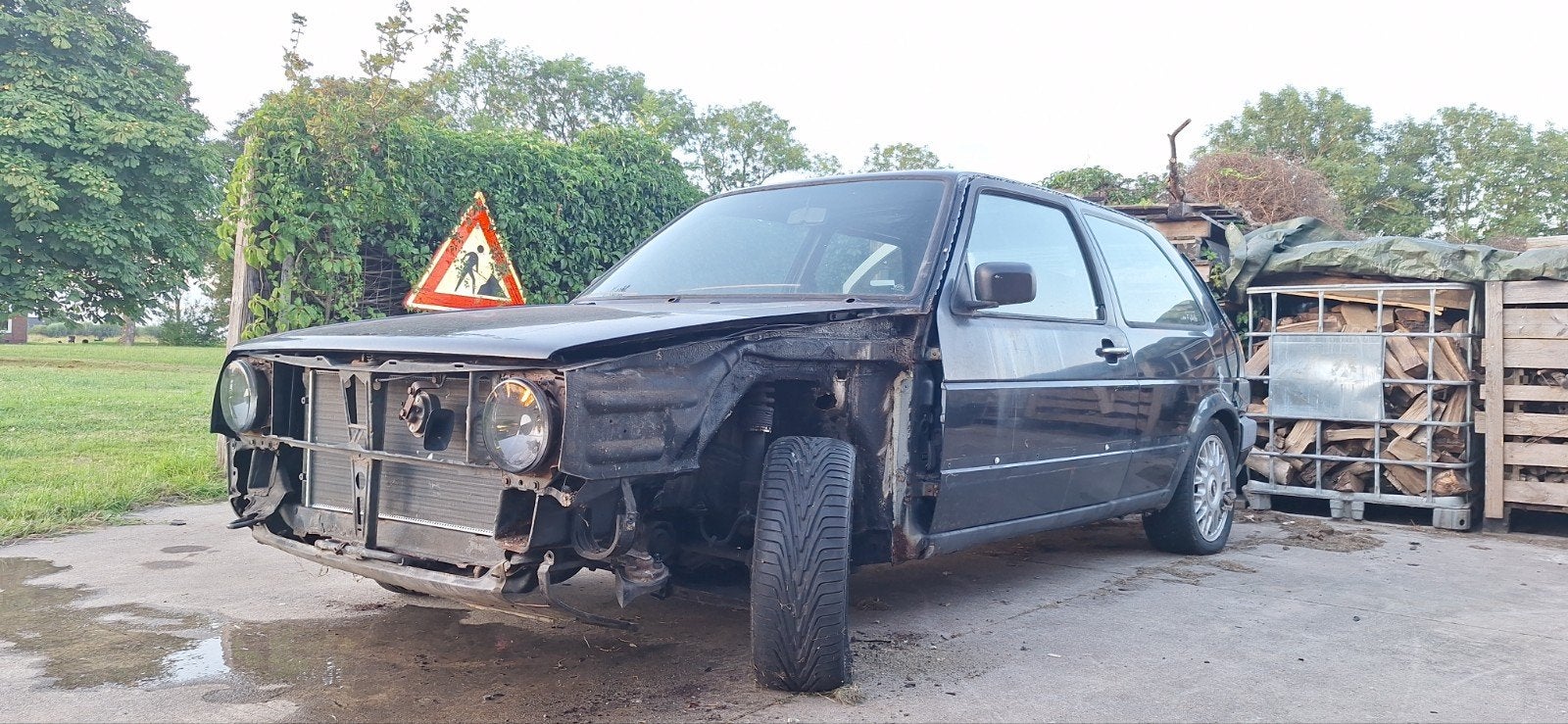 Vw golf mk2 motorruimte onderdelen, Auto's, Voorwielaandrijving, Stof, 4 cilinders, Zwart