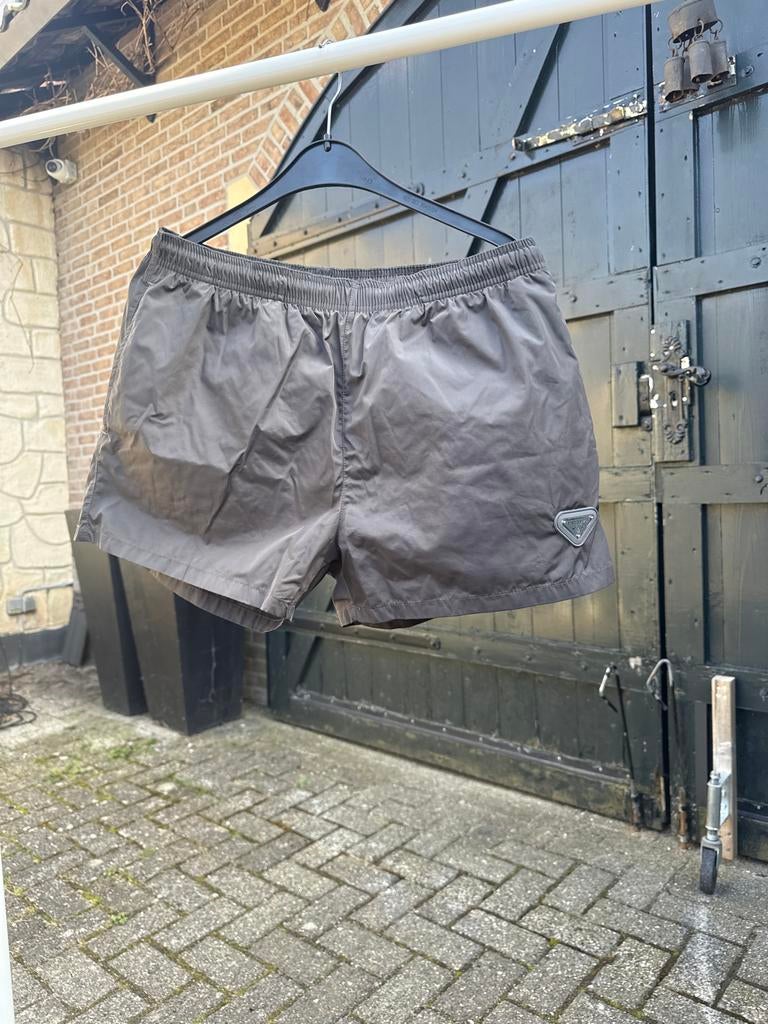 Prada zwembroek Maat L, Ophalen of Verzenden, Gedragen, Grijs, Zwembroek of Short