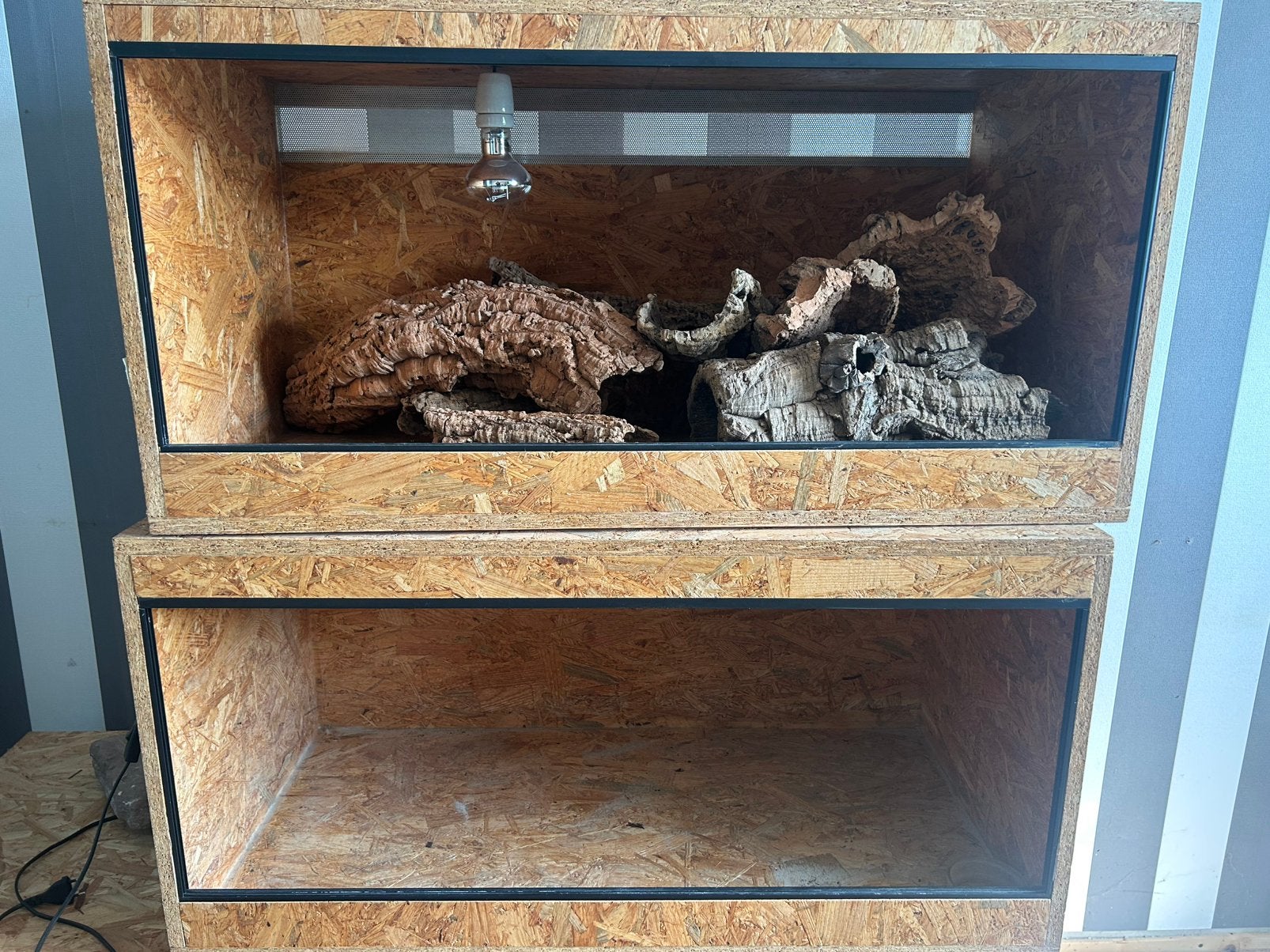 Osb terrariums 2x 100.50.50, Dieren en Toebehoren, Reptielen en Amfibieën | Toebehoren, Ophalen, Zo goed als nieuw