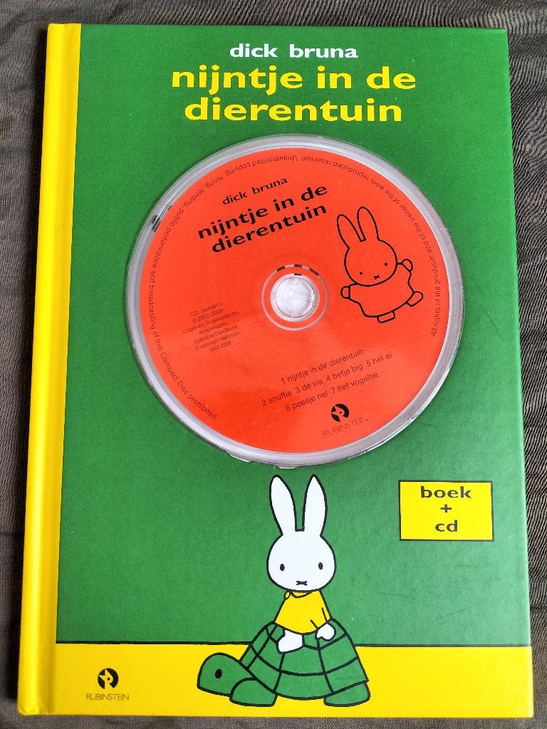 Dick Bruna - nijntje in de dierentuin / boek + CD, Boeken, Ophalen of Verzenden, Zo goed als nieuw, Dick Bruna