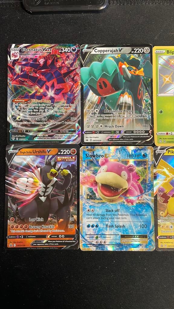Collectie pokemon kaarten. 19 kaarten in prima staat, Ophalen of Verzenden, Gebruikt, Meerdere kaarten