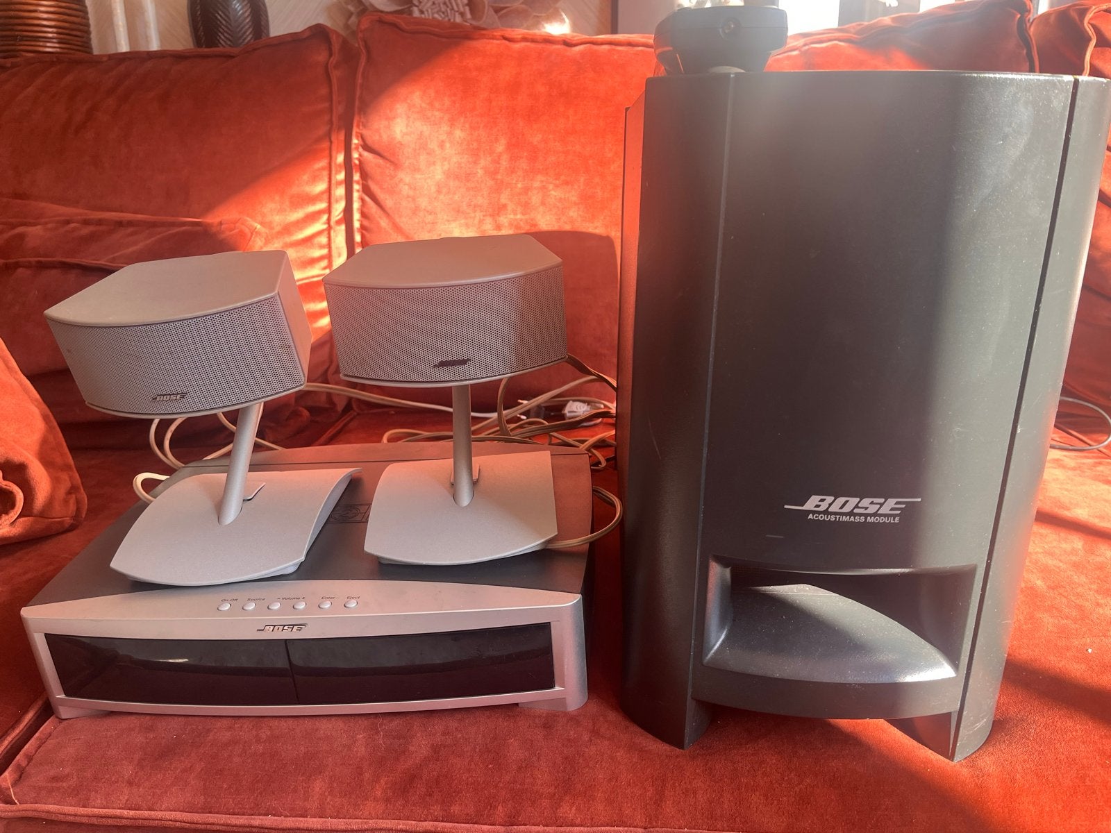 Bose CD/DVD speler met subwoofer set, Ophalen of Verzenden, Gebruikt, Overige merken, Dvd-speler
