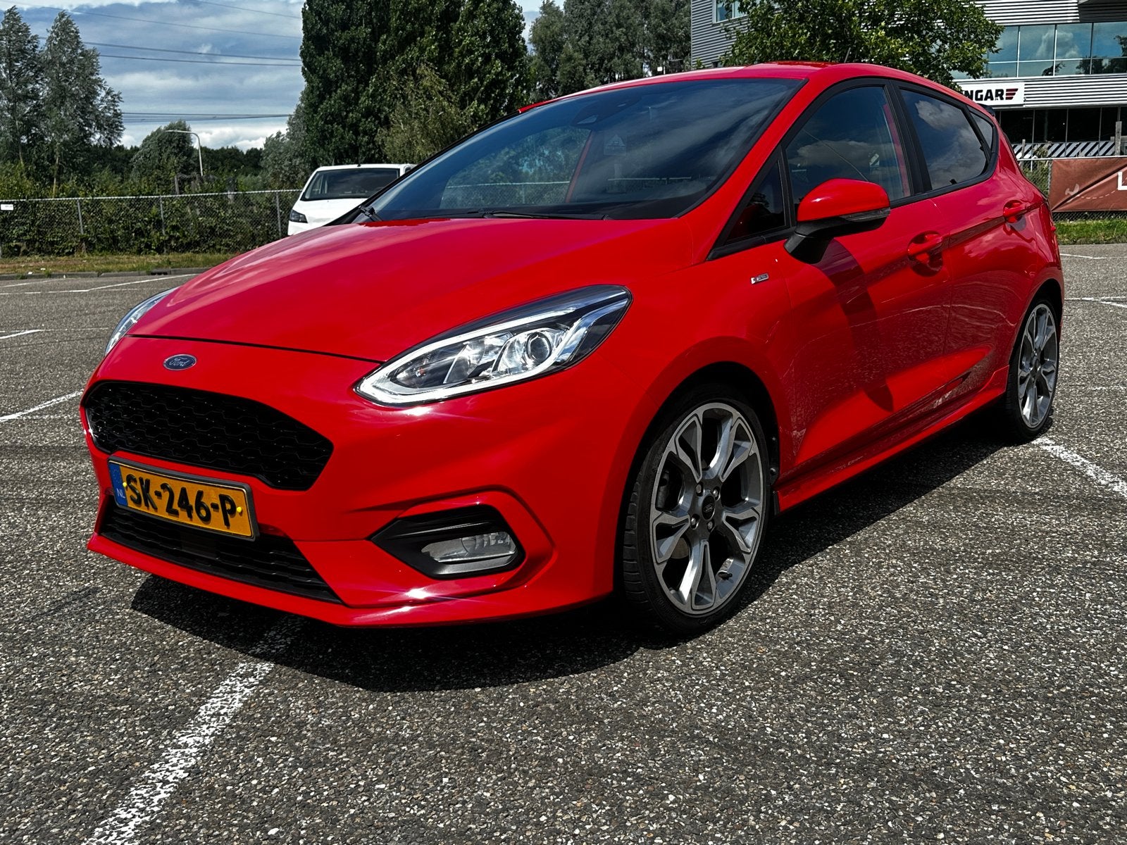 Ford Fiësta 1.0 Ecoboost 100pk 5dr 2018 Rood ST line, Voorwielaandrijving, Zwart, Origineel Nederlands, Handgeschakeld