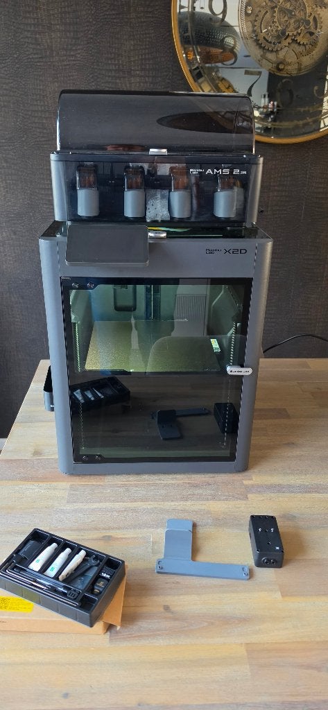 Bambu Lab X2D + AMS 2 Pro te koop – slechts ± 6 maanden oud, Ophalen, Zo goed als nieuw, Filament, Ingebouwde Wi-Fi