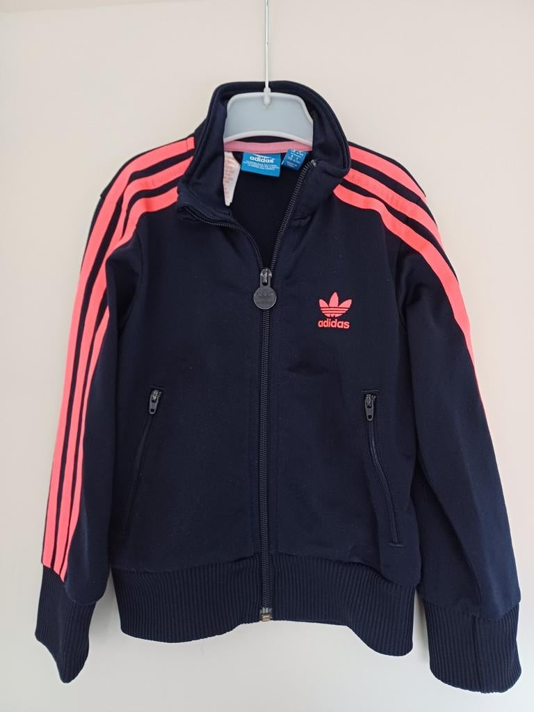 Trainingsjas maat 110, Adidas, Gebruikt, Meisje, Sport- of Zwemkleding
