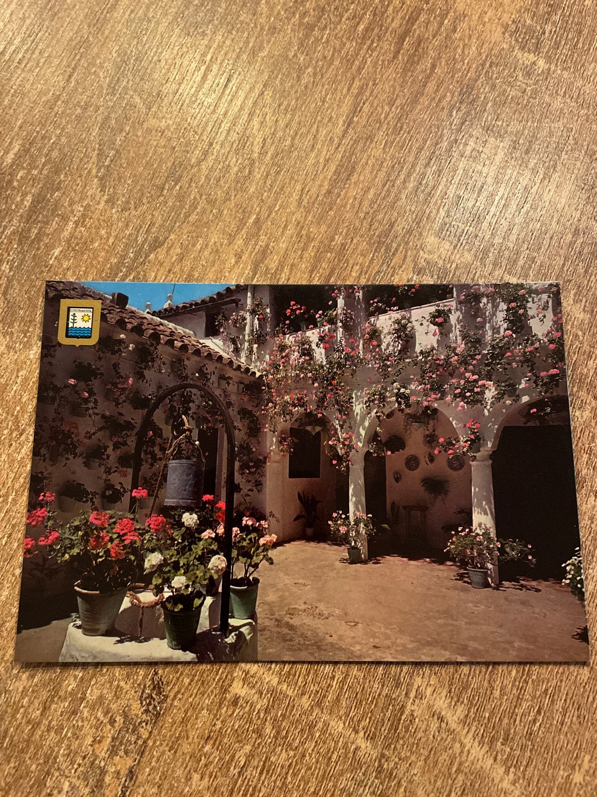 Vintage Ansichtkaart Costa del Sol - Typisch Andalusisch Pat, Ophalen of Verzenden, 1960 tot 1980, Ongelopen, Spanje