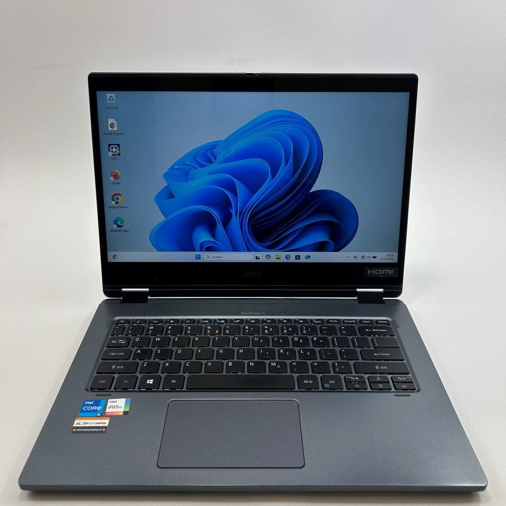 Acer TravelMate Spin | i5-1135G7 | 8GB | 256GB | Touch, 256 GB, 9743AL, Qwerty, Tiptoplaptop