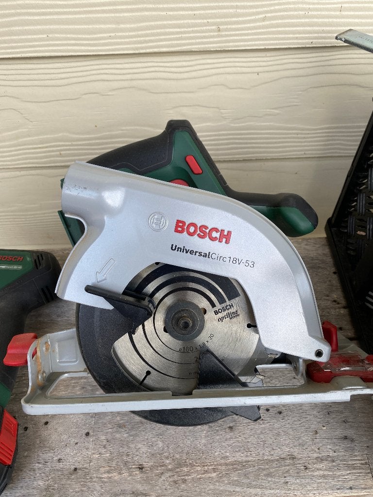 Bosch 18V Gereedschapset + Dremel Zaagstation + Gratis MDF, Ophalen, Gebruikt, Overige typen, Bosch