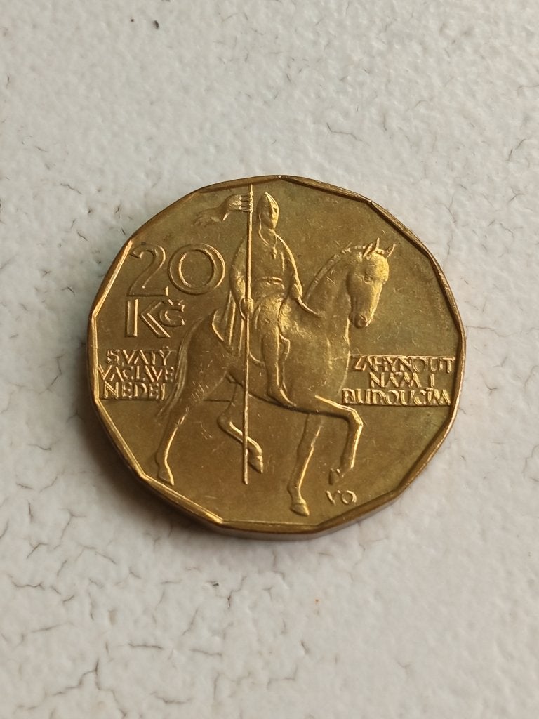 Tsjechie 20 kronen 1993., Ophalen of Verzenden, Overige landen, Losse munt