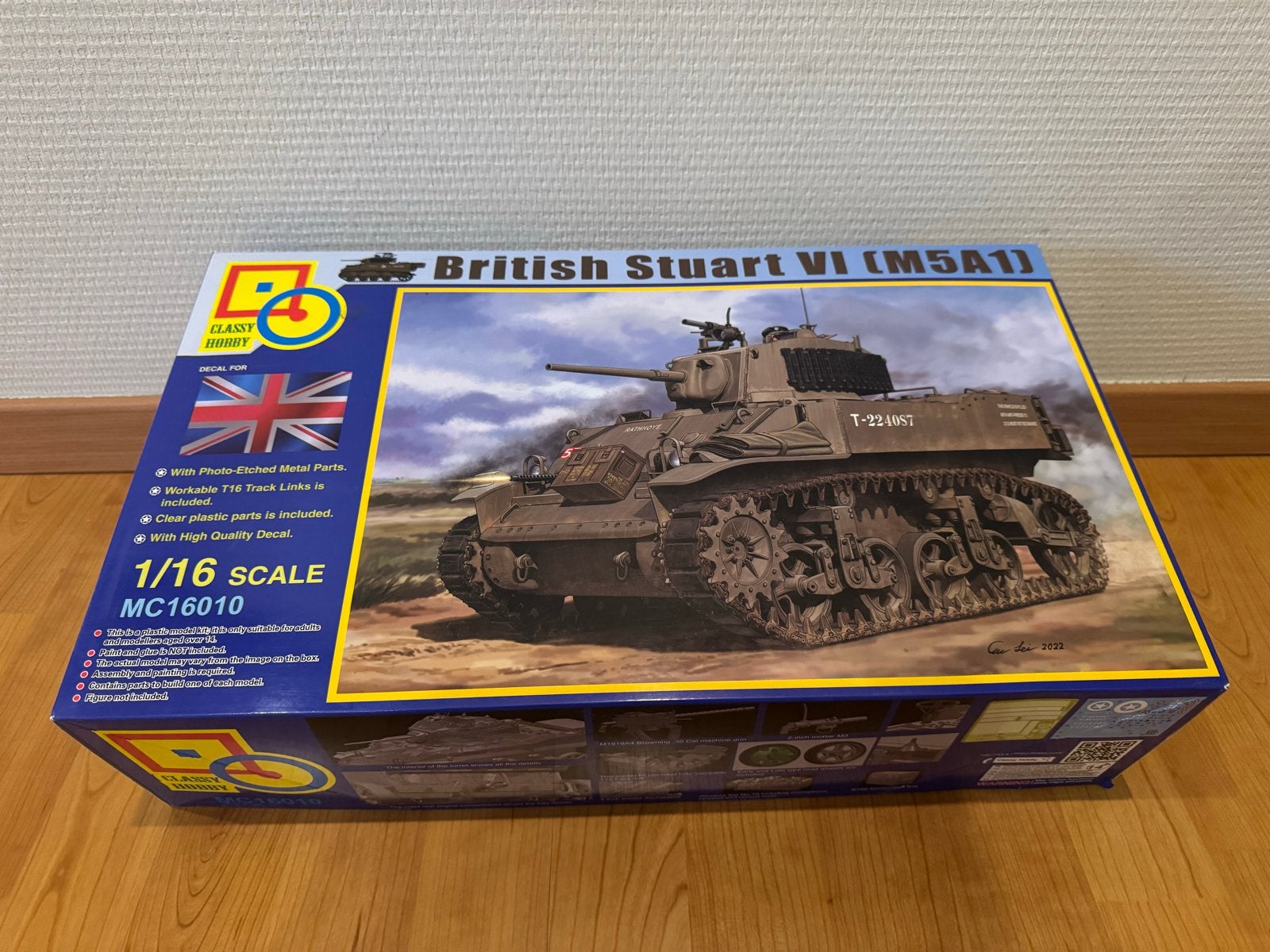 Classy Hobby British Stuart VI (M5A1) 1/16 Schaal Modelbouw, Overige merken, Tank, Groter dan 1:32, Ophalen of Verzenden