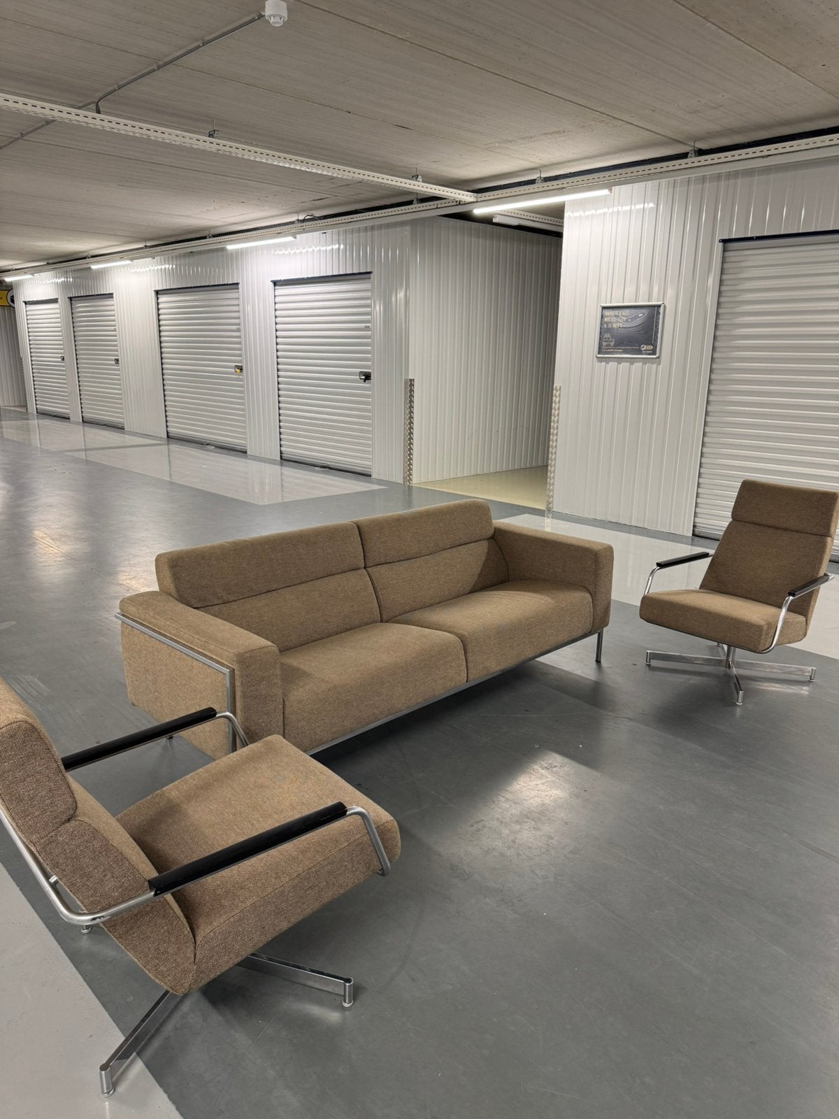 Harvink Forum 2,5-zits + 2 Optie fauteuils | Complete set, Gebruikt, Hout, Pakhuis Zuidwest, Ophalen of Verzenden