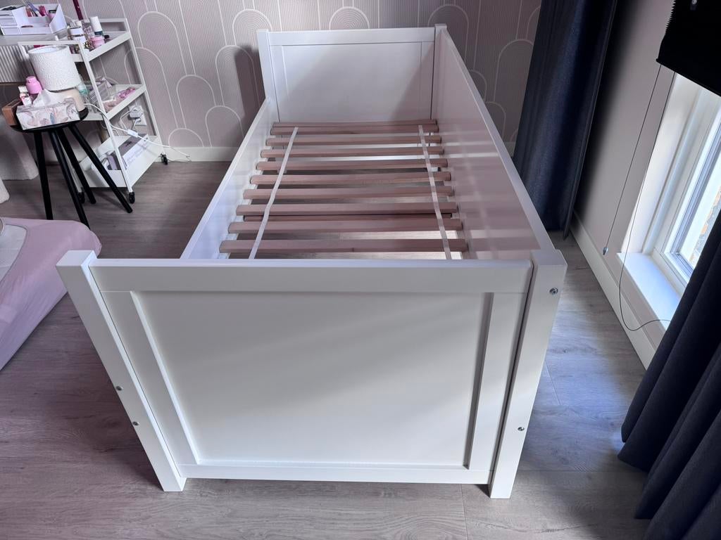 Bopita bed 90x200 cm, Ophalen, Zo goed als nieuw, 180 cm of meer, 85 tot 100 cm