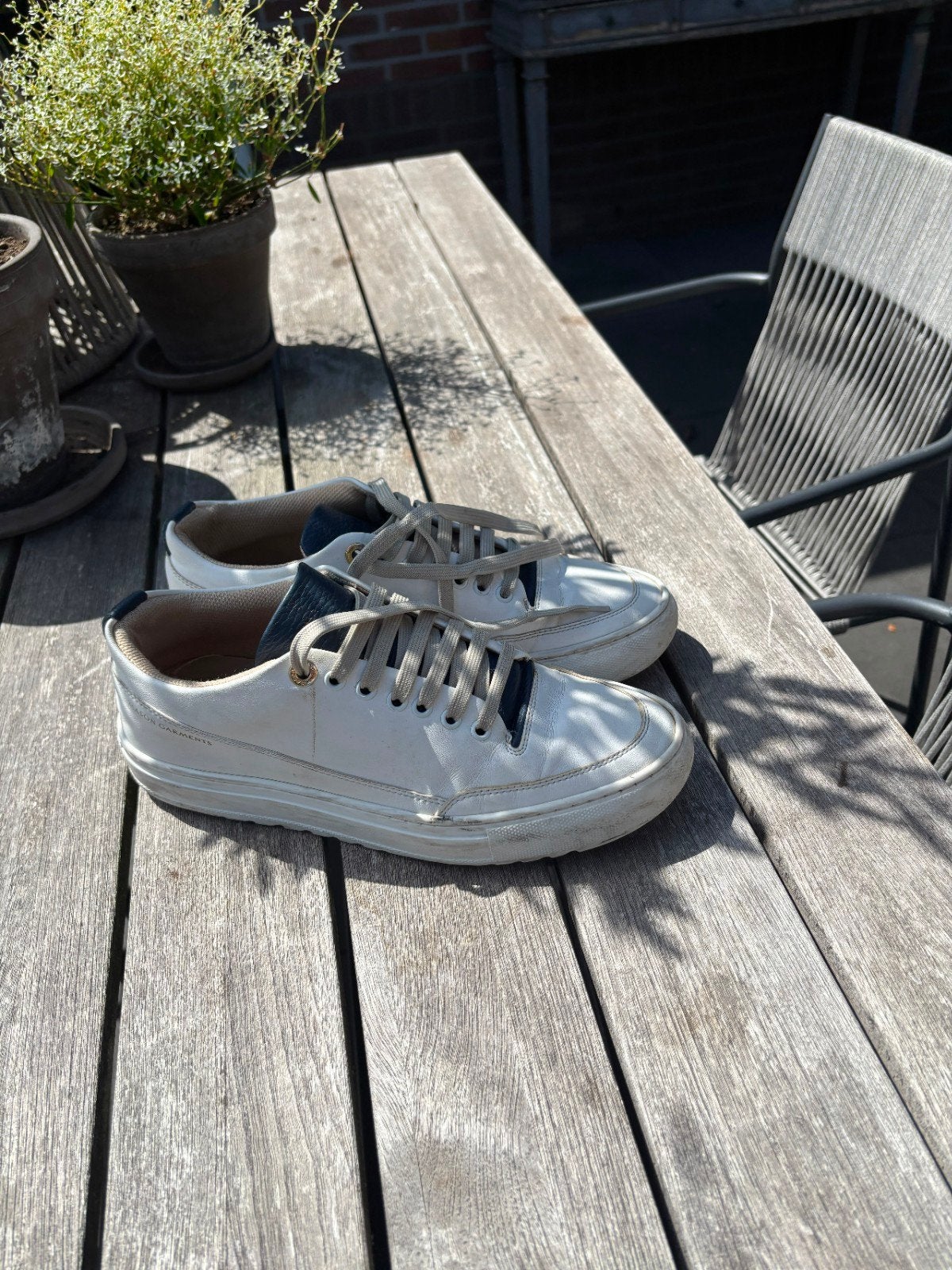 mason garments 41 heren, Wit, Ophalen of Verzenden, Mason Garments, Sneakers of Gympen