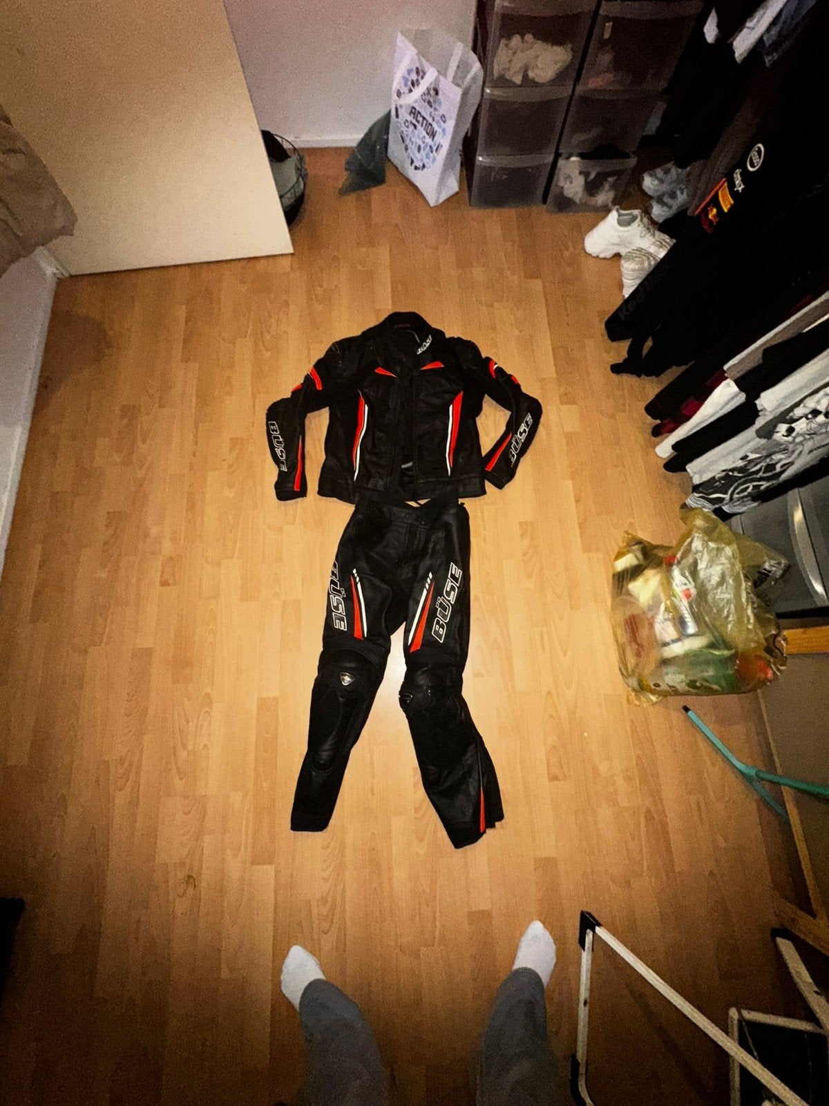 Büse motorpak - Leer - Maat XL/54, Motoren, Ophalen, Büse, Tweedehands, Heren
