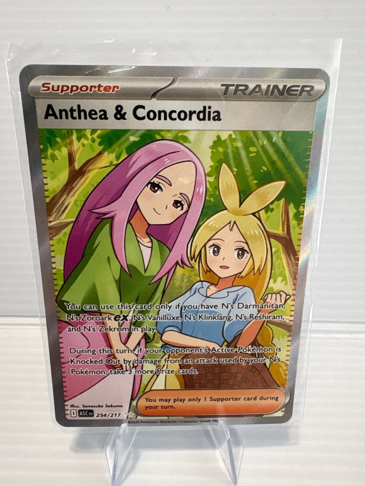 Anthea & Concordia 254/217 ascended heroes nm conditie, Ophalen of Verzenden, Zo goed als nieuw, Losse kaart