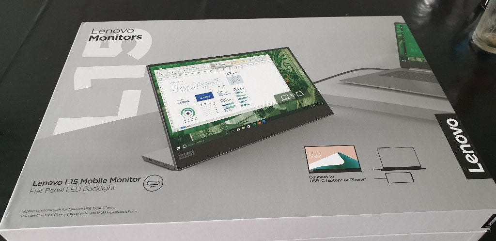 Lenovo L15 Portable Monitor – Werk & Entertainment, Computers en Software, Monitoren, IPS, Nieuw, Full HD, Ophalen of Verzenden