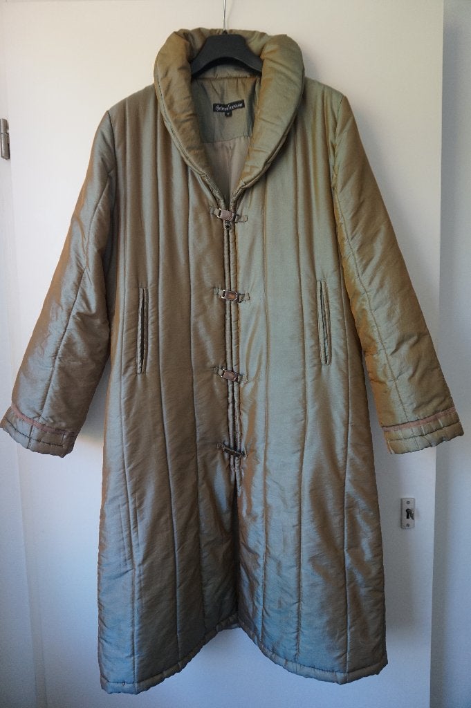 Grimal Woman lange winterjas goud kaki bruin warme jas mt 42, Kleding | Dames, Jassen | Winter, Bruin, Maat 42/44 (L), Zo goed als nieuw