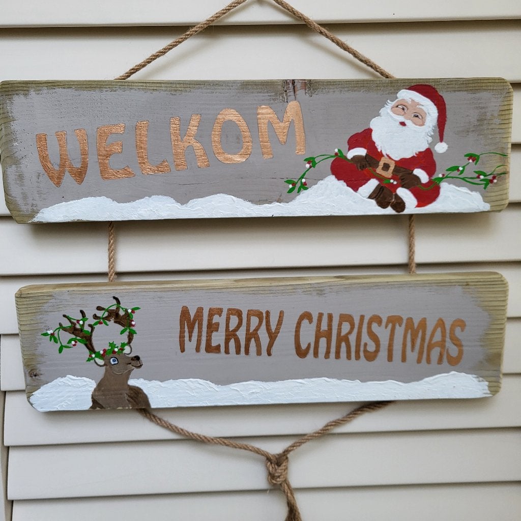 Houten wegwijs borden hangers, Ophalen of Verzenden, Nieuw