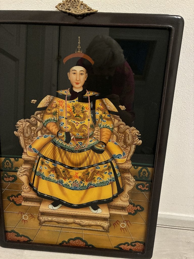 Chinese (revers-painted) achterglasschilderingen, Ophalen, 50 – 75, Minder dan 50 cm, Gebruikt