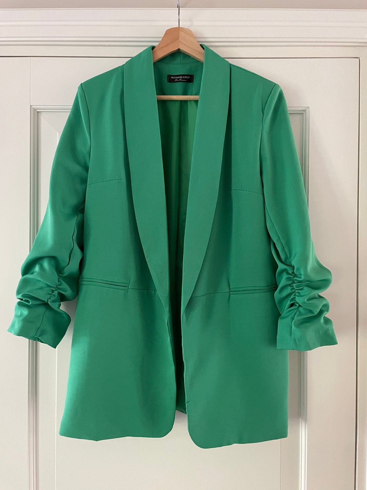 Felgroene blazer van Musthaves by Elja maat L, Maat 42/44 (L), Ophalen of Verzenden, Zo goed als nieuw, Jasje