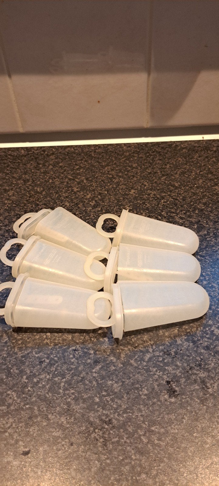 Set van 6 Tupperware ijslollyvormpjes, Ophalen, Gebruikt, Wit, Overige typen