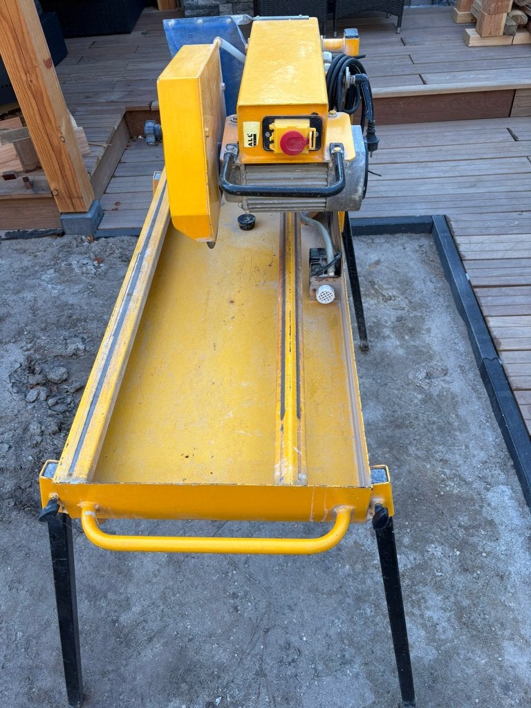 Zaagmachine Tegels Graniet Marmer Steen | Euro Shatal TS351, Ophalen, 60 cm of meer, Gebruikt, 60 cm of meer