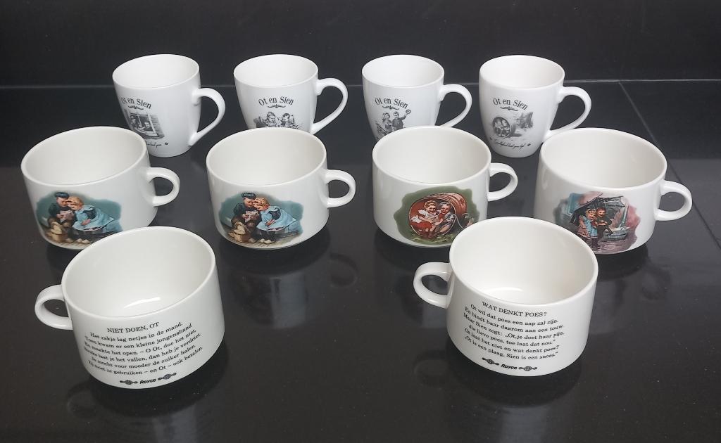 villeroy & Boch soepkoppen en mokjes Ot en Sien, Ophalen of Verzenden, Zo goed als nieuw, Overige stijlen, Kop(pen) en/of Schotel(s)