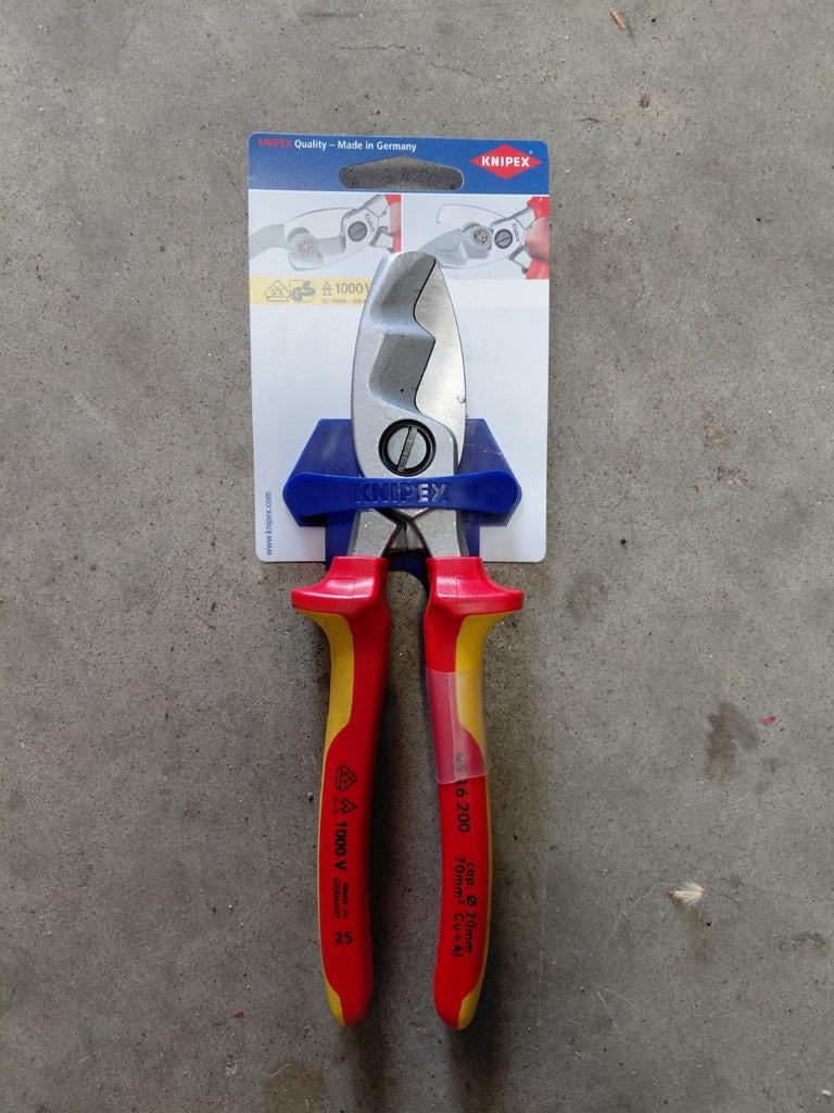 Knipex VDE kabelschaar 200mm, Ophalen of Verzenden, Nieuw