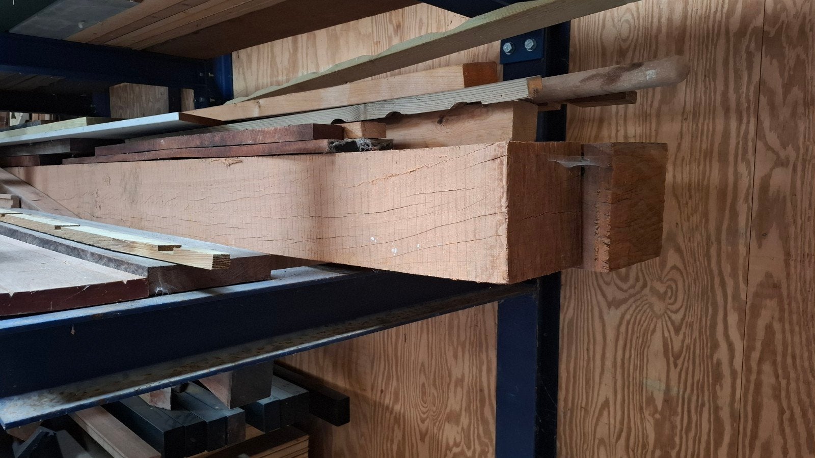 Azobe balken 20x20x4000, Doe-het-zelf en Verbouw, Ophalen, Gebruikt, Balk, Overige houtsoorten