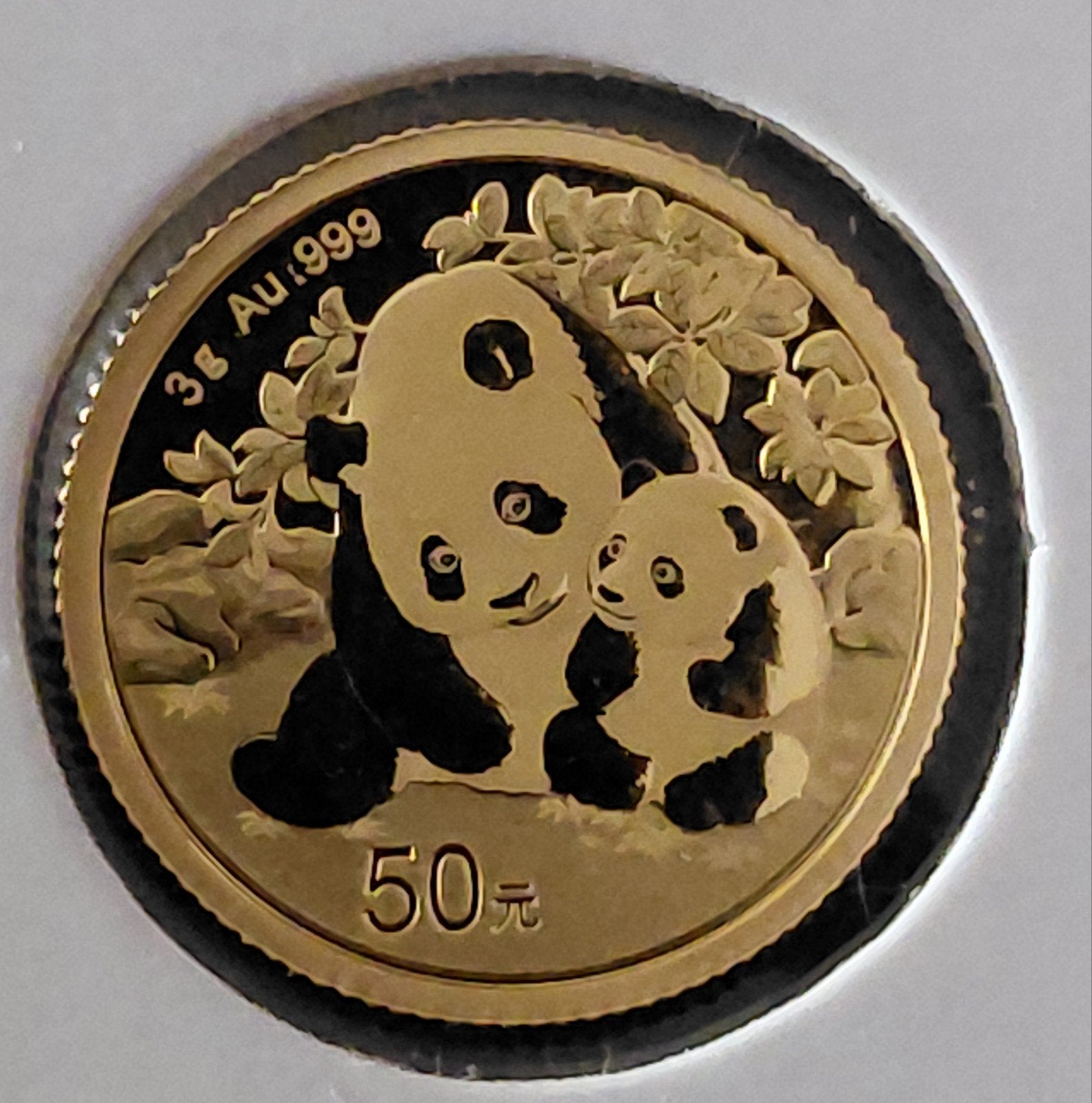 China 50 Yuan 2024 - Panda 3g goud, Verzenden, Goud
