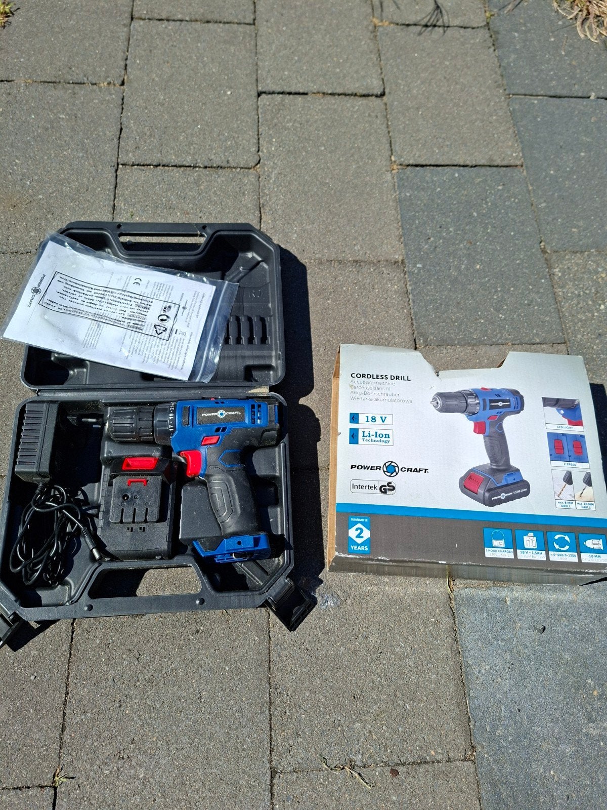 Power Craft Accuboormachine 18V Li-ion met koffer, Ophalen of Verzenden, Zo goed als nieuw, 600 watt of meer, Boor- en Schroefmachine