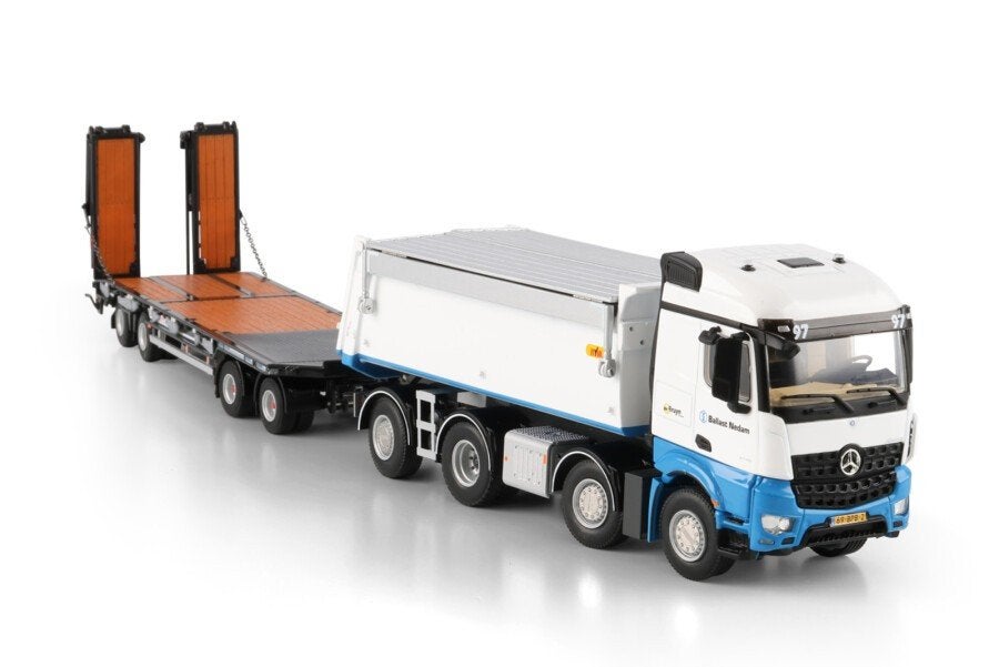 WSI MERCEDES BENZ AROCS MP4 2.300MM 8X2 BALLAST NEDAM, Ophalen of Verzenden, Nieuw, Bus of Vrachtwagen, Wsi