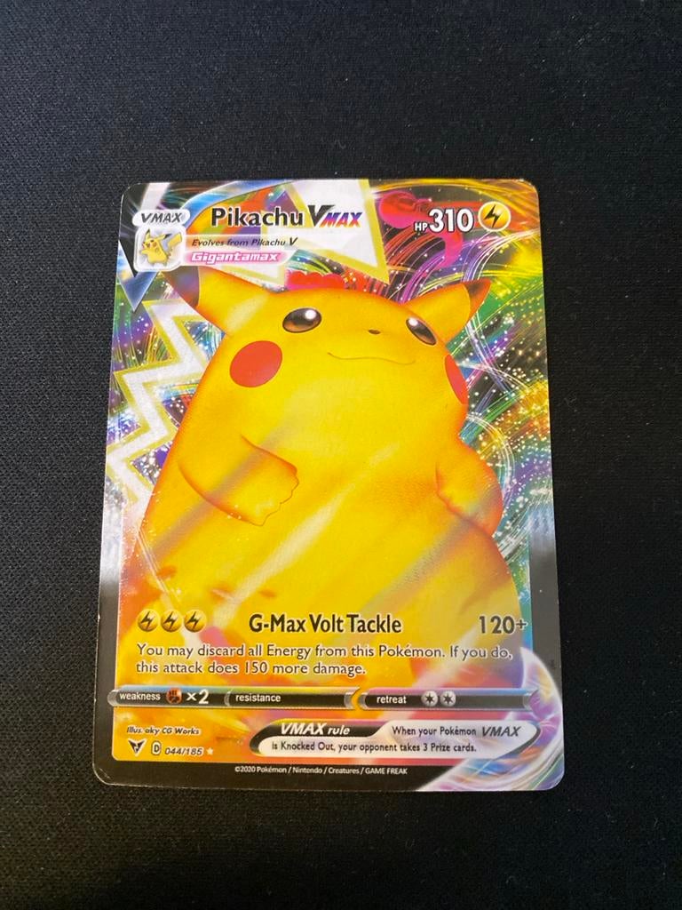 Pikachu VMAX Pokémon kaart (044/188) - Gigantamax, Hobby en Vrije tijd, Verzamelkaartspellen | Pokémon, Ophalen of Verzenden, Zo goed als nieuw