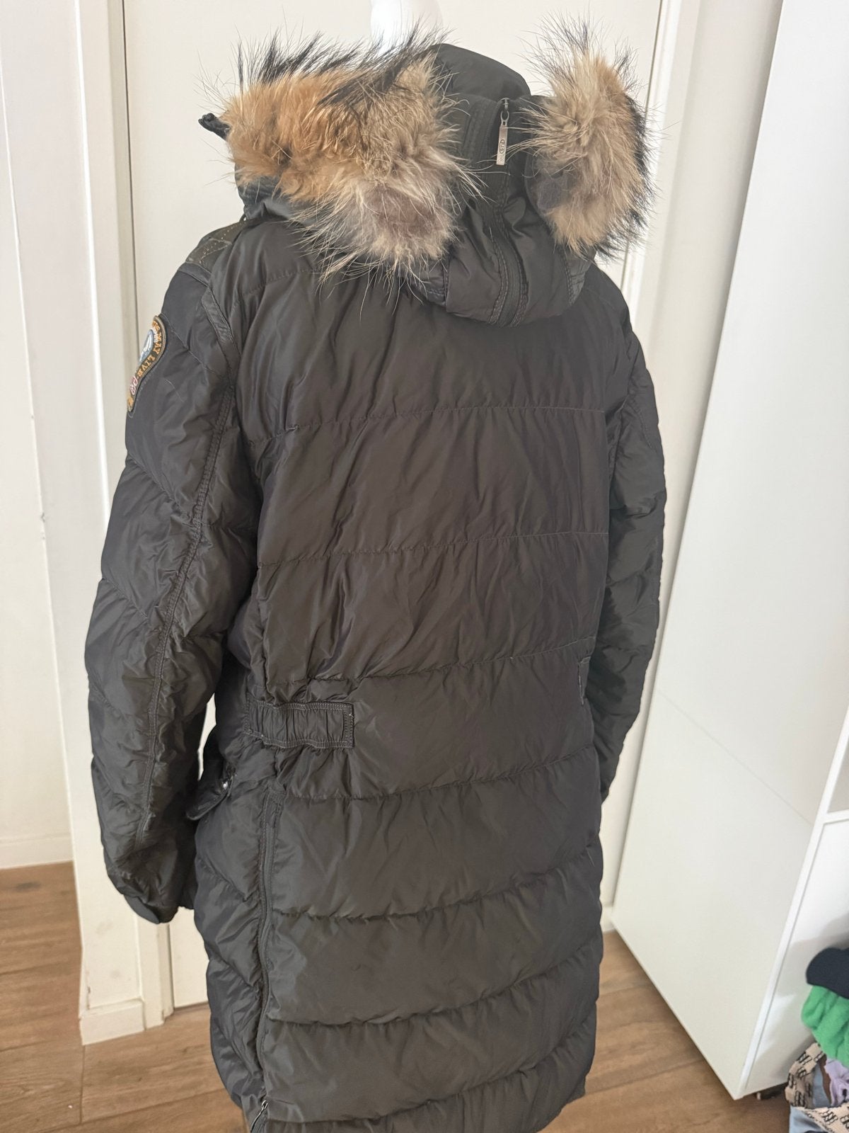 Prachtige groene Parajumpers jas mt L, Kleding | Dames, Jassen | Winter, Ophalen of Verzenden, Gedragen, Maat 42/44 (L), Groen
