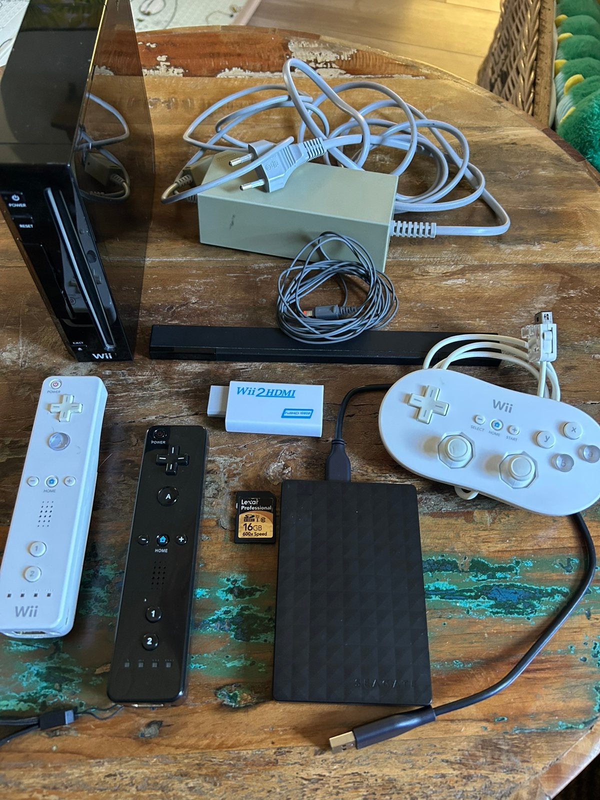 Nintendo Wii met +400 games en accessoires, Ophalen, Zo goed als nieuw, Met 2 controllers