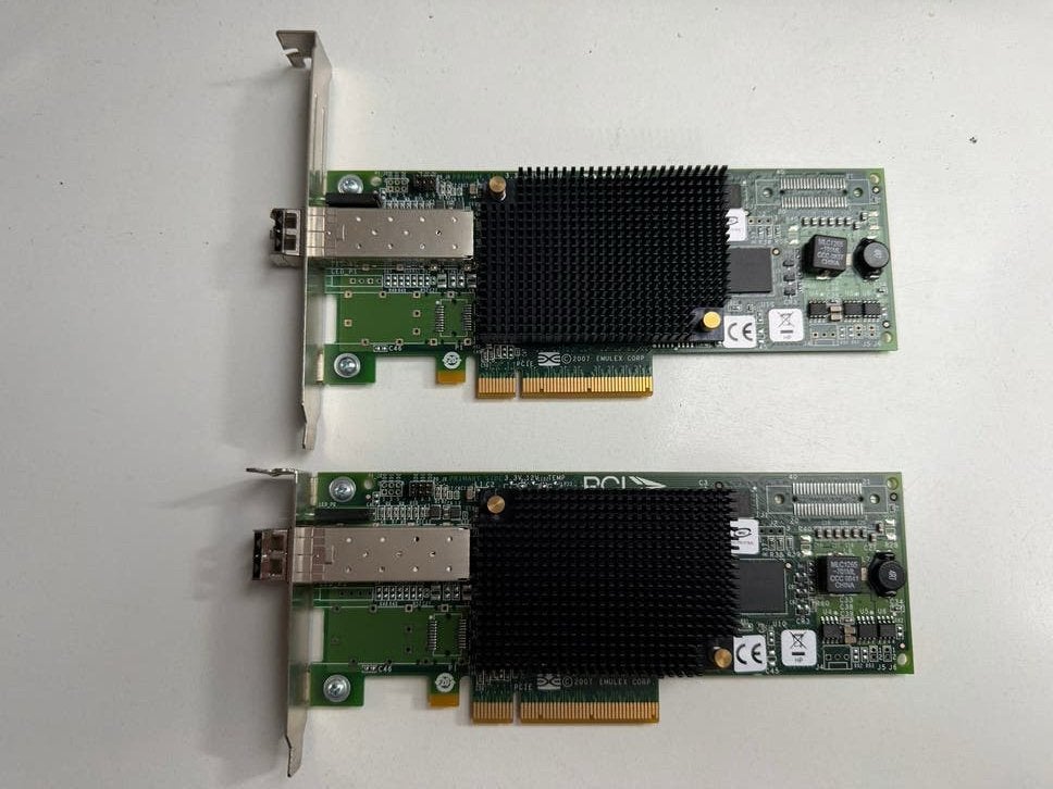 2x HP 489192-001 HPE 81E 8Gb SP PCI-e Fibre Channel HBA, Computers en Software, Videokaarten, Gebruikt, Overige soorten, Ophalen of Verzenden