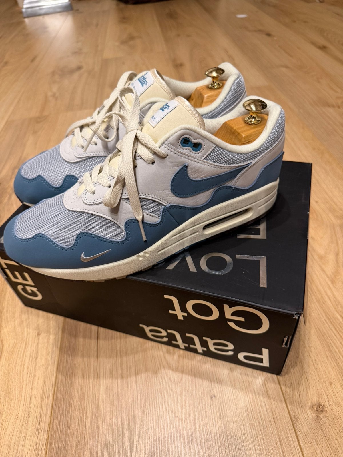 Nike air Max 1 Patta waves aqua 44 / us10, Kleding | Heren, Schoenen, Overige kleuren, Verzenden, Sneakers of Gympen, Zo goed als nieuw