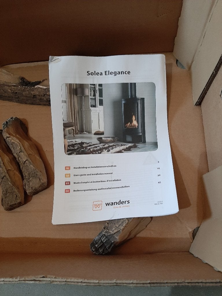 Wanders sierhaard Solea Elegance, Ophalen, Zo goed als nieuw, Vrijstaande haard, Gashaard