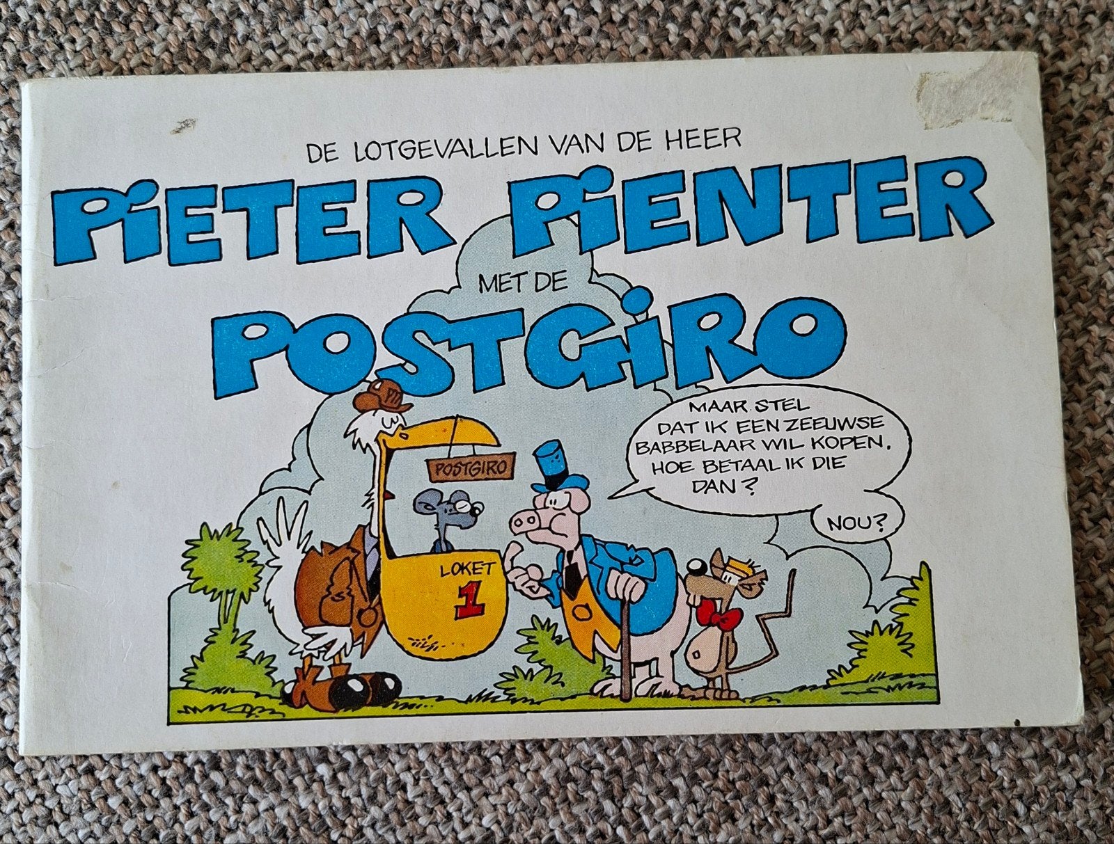 strip boekje  pieter pienter (over geld) reclame postbank, Ophalen of Verzenden, Overige typen